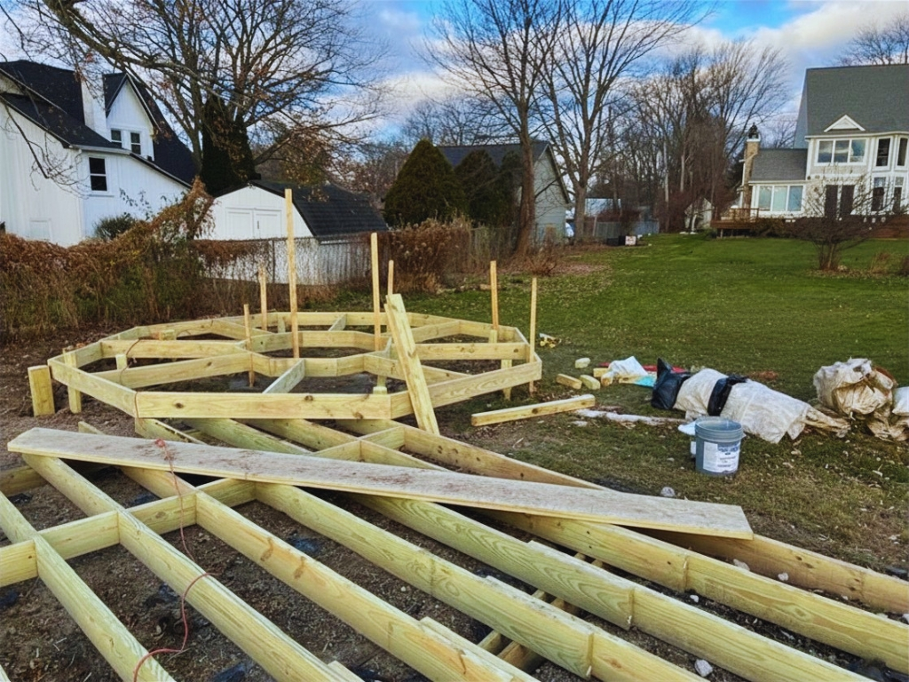 custom deck designed in Michigan