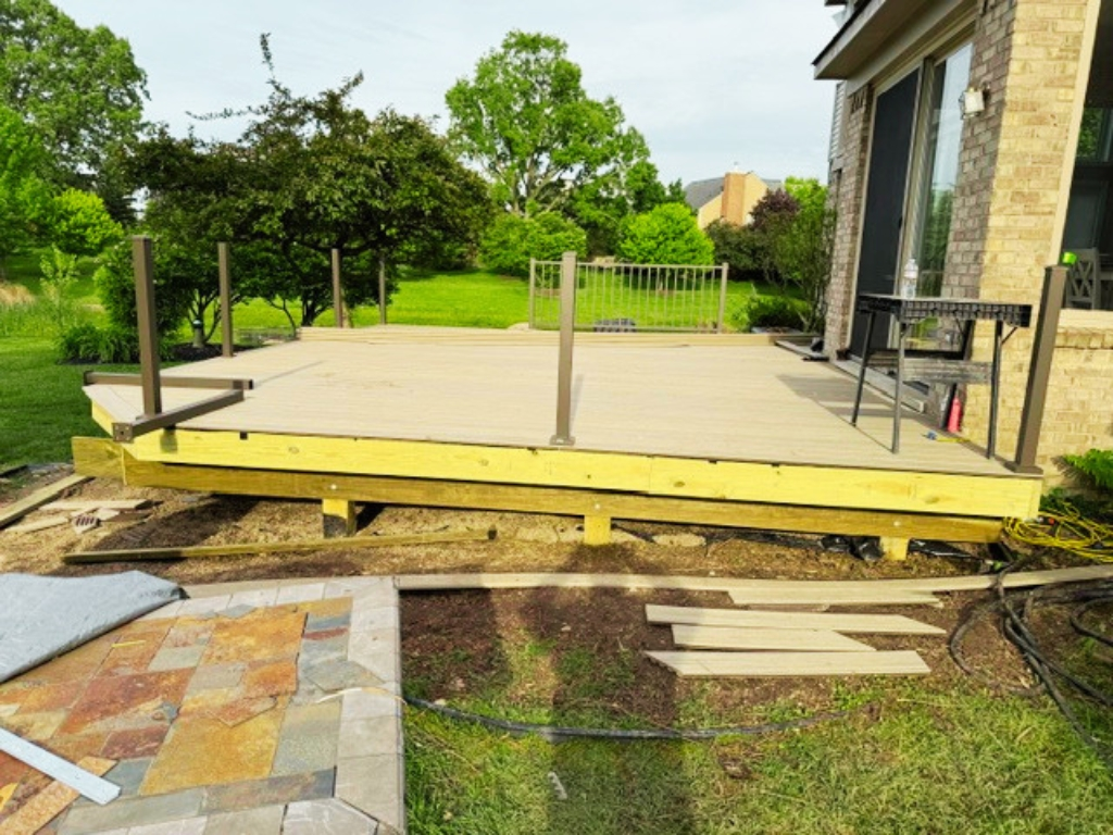 Process of custom deck work in Michigan