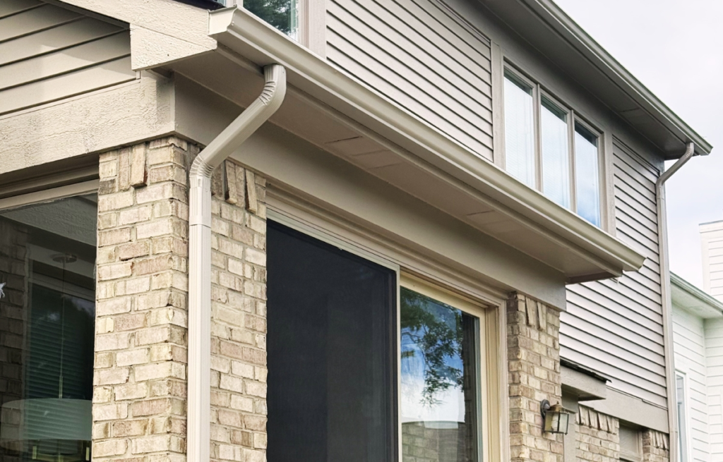 Finished gutter replacement solutions by Thomas Scott Development LLC
