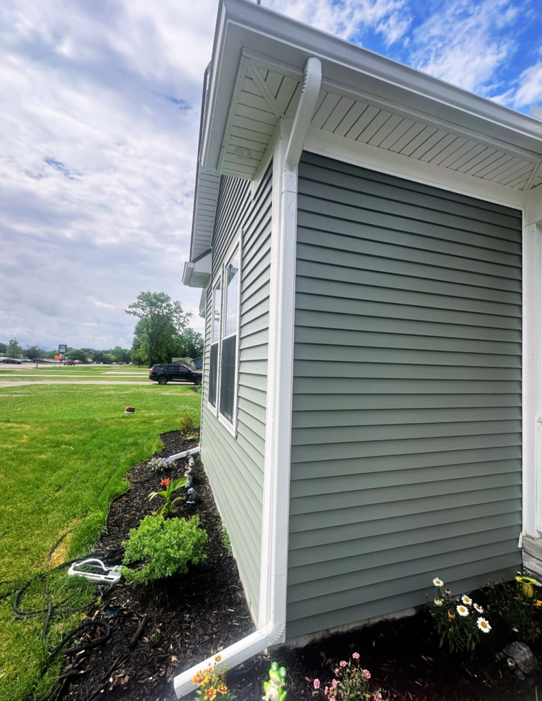 Finished gutter replacement in Michigan