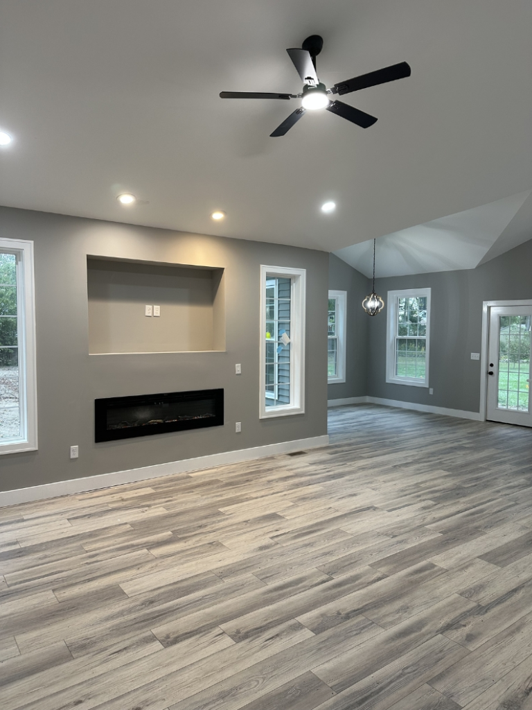 Living room remodel in michigan