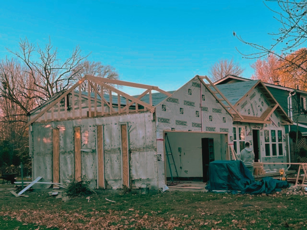 New home construction project in michigan