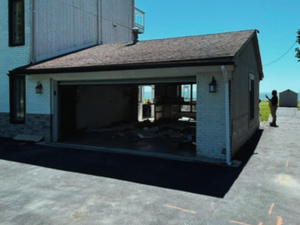 Garage remodel and replacement - completed construction project
