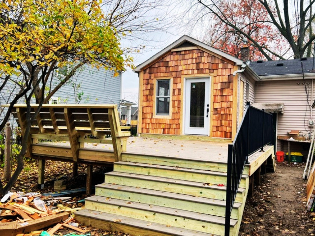 finished cedar siding in Michigan