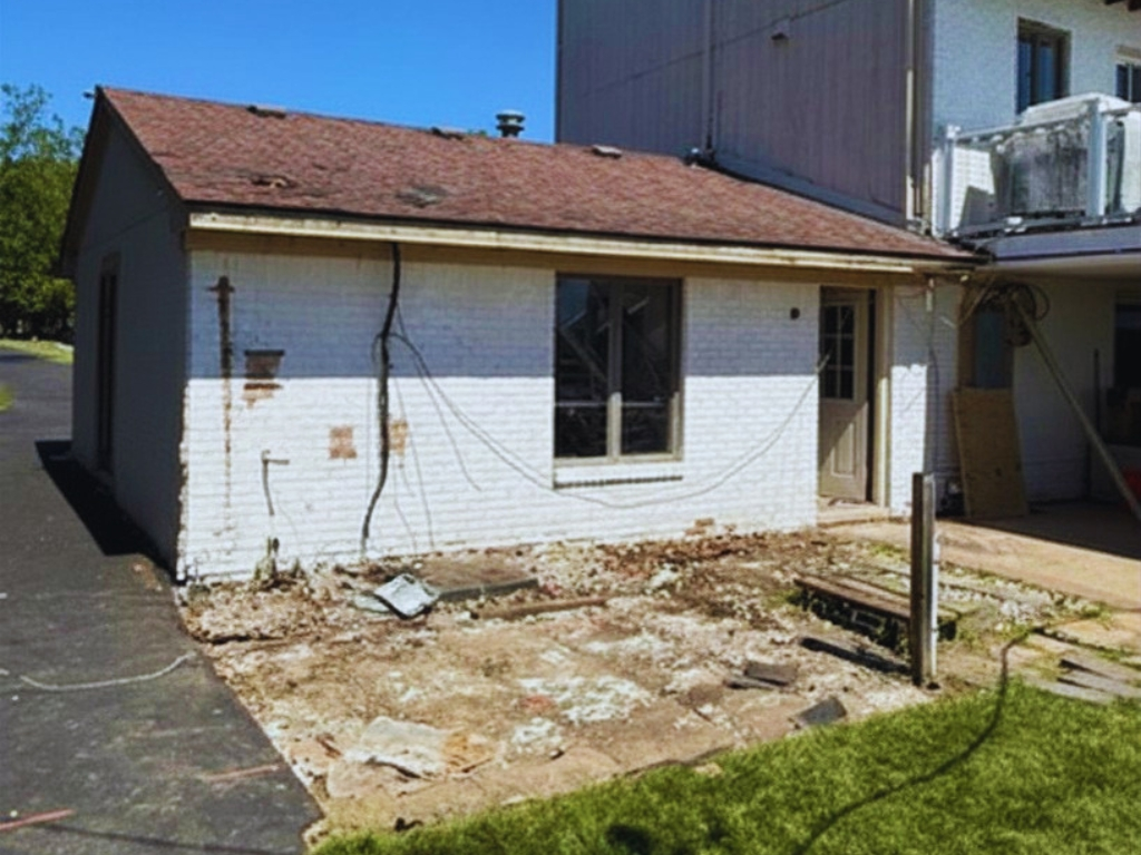 Garage repair needed on roof and siding